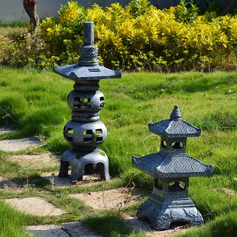 Retro solar garden stone tower - đánh giá và giá Gardening Hand Tools Japanese