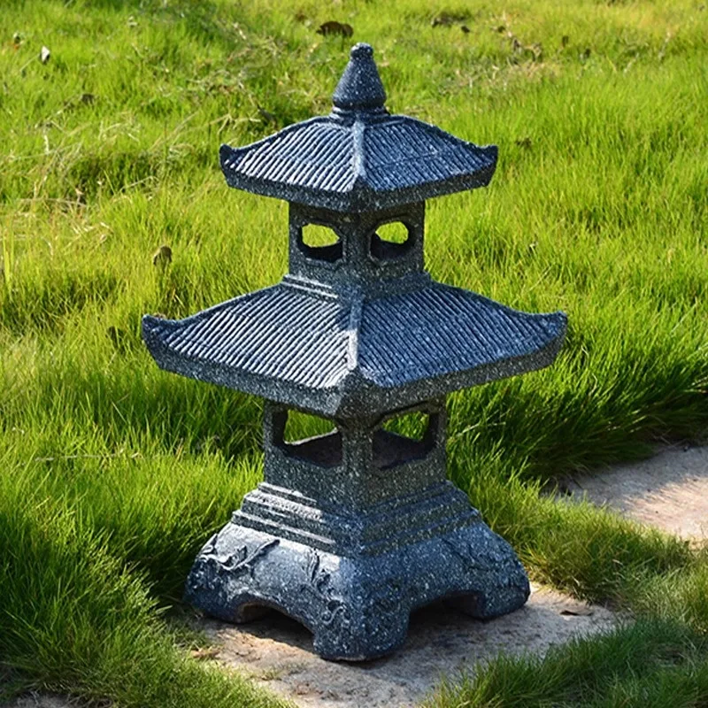 Retro solar garden stone tower - đánh giá và giá Gardening Hand Tools Japanese